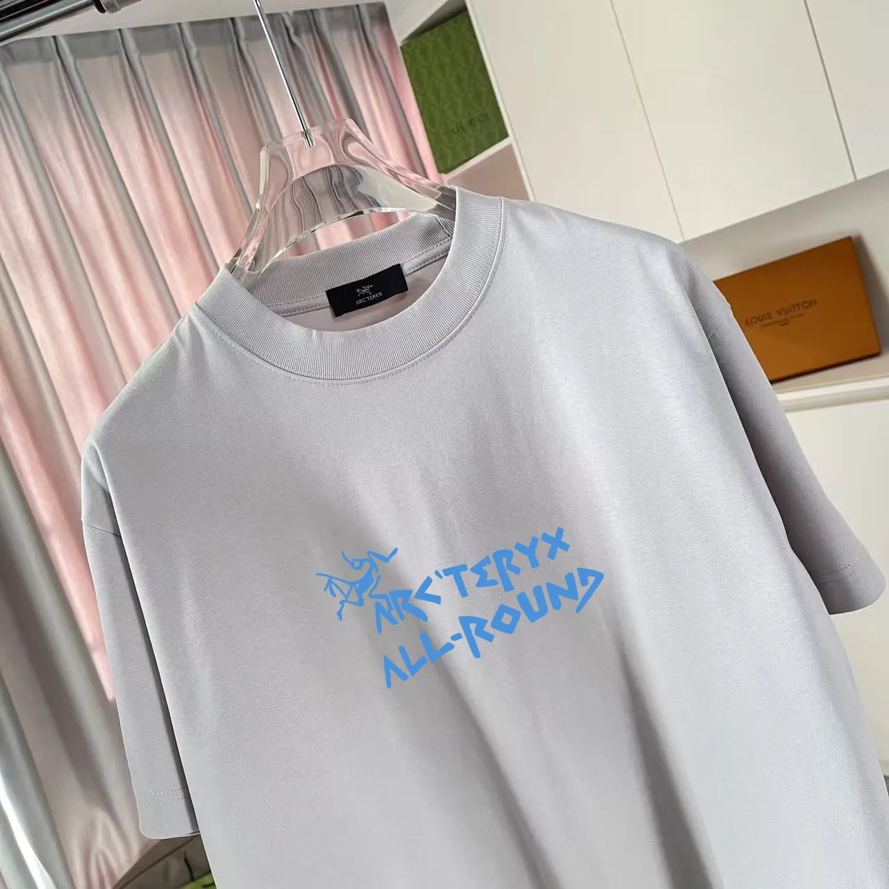 ARC'TERYX* 2025 New Arrival logo t g Same Style Size：S M L XL XXL ：Black White Blue Gray
